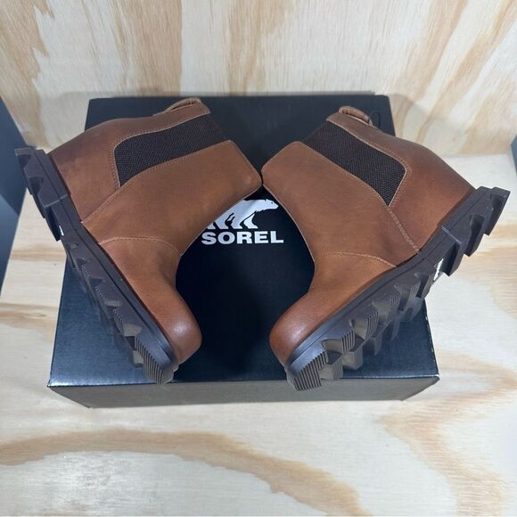Sorel Tan Wedge Ankle Booties - Picture 2 of 7